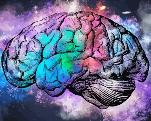 Colorful Brain Art Diamond Painting