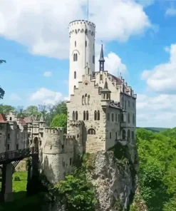 Schloss Lichtenstein Castle Diamond Painting