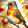 Aesthetic Fall Bird Diamond Painting
