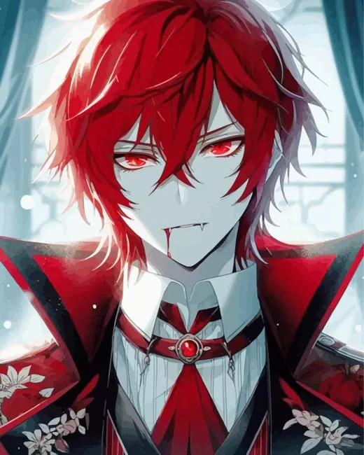 anime boy vampire Diamond By Numbers Anime Boy Vampire Diamond Painting