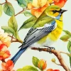 Bird On Branch Diamond Painting