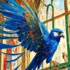 Blue Falcon Art Diamond Painting