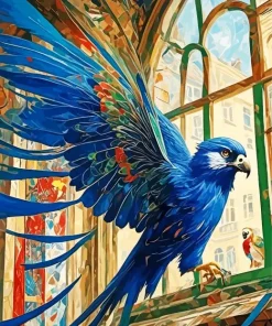 Blue Falcon Art Diamond Painting