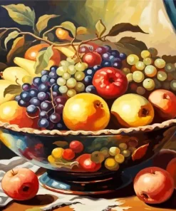 Bowl Of Fruit Diamond Painting
