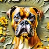 Boxer Dog Face Diamond Painting