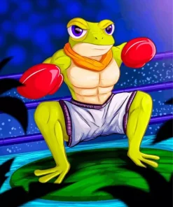 Boxer Frog Diamond Painting
