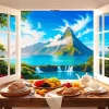 Breakfast In Mountains Diamond Painting