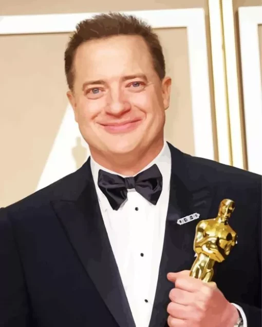 Brendan Fraser Oscar Nominations Diamond Painting