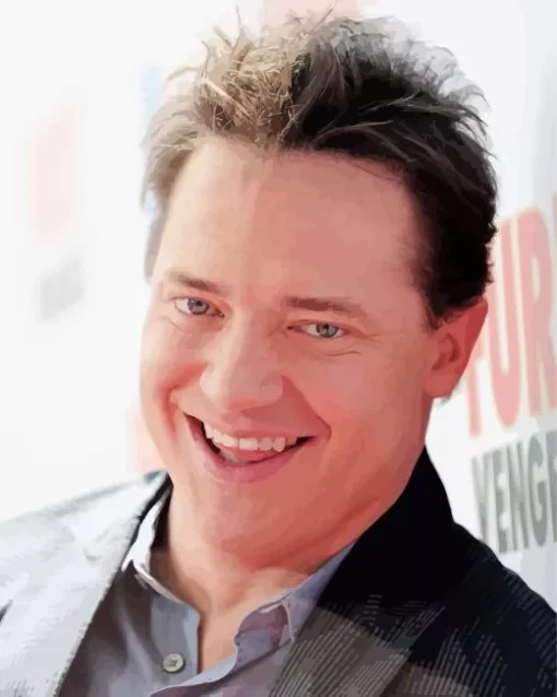 Brendan Fraser Smiling Diamond Painting