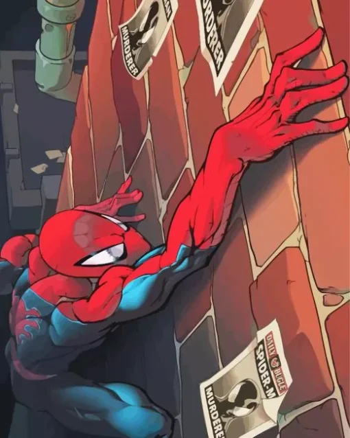 Brick Wall Spider Man Diamond Painting