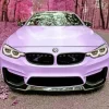 Bright Purple Car Diamond Painting
