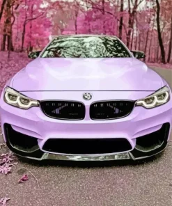 Bright Purple Car Diamond Painting