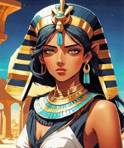 Cool Egyptian Girl Diamond Painting