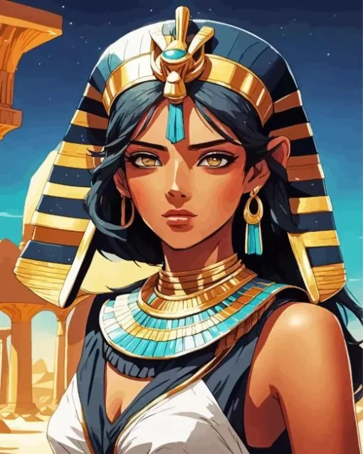 Cool Egyptian Girl Diamond Painting