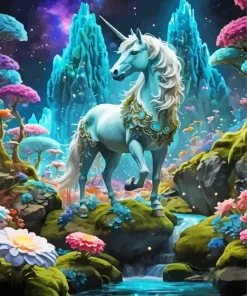 Cool Fairy Unicorn Diamond Painting