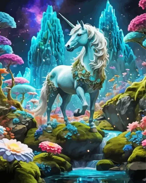 Cool Fairy Unicorn Diamond Painting