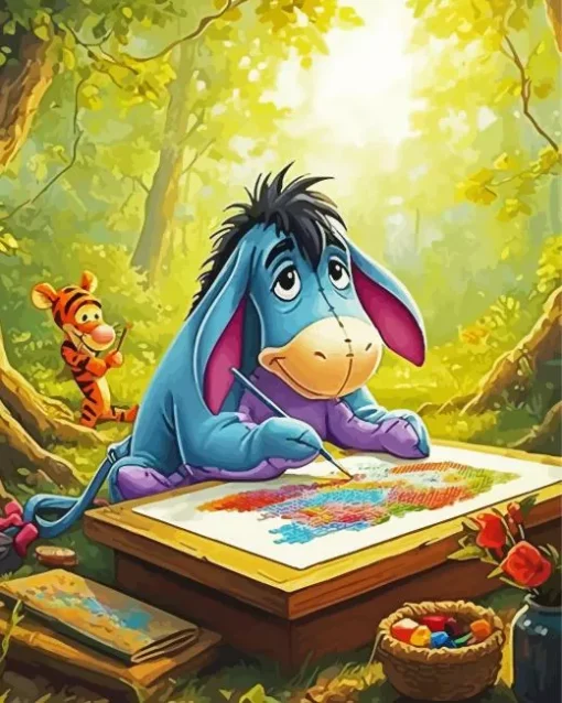 Cool Sad Eeyore Diamond Painting