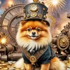 Cyberpunk Pomeranian Diamond Painting