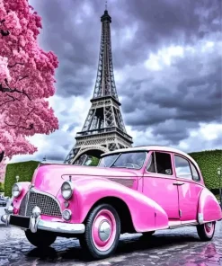 Eiffel Tower Car Diamond Painting