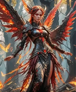 Fairy Red Art Diamond Painting