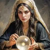 Female Fortune Teller Art Diamond Painting