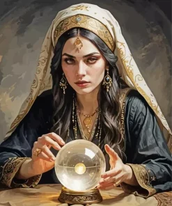 Female Fortune Teller Art Diamond Painting