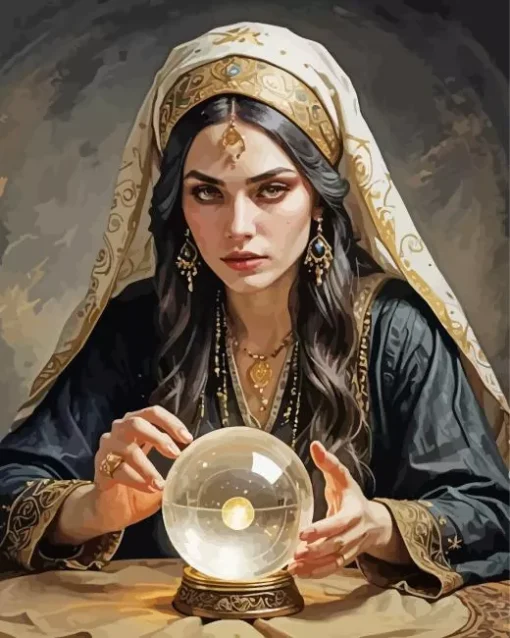 Female Fortune Teller Art Diamond Painting