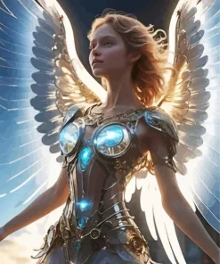 Female Guardian Warrior Angel Diamond Painting