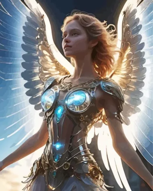 Female Guardian Warrior Angel Diamond Painting