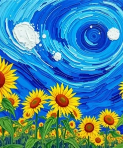Field Of Sunflowers Van Gogh Art Diamond Painting