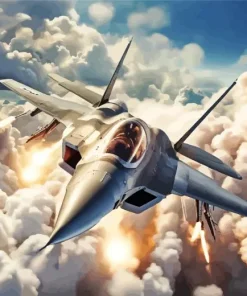 Fighter Jet Diamond Painting