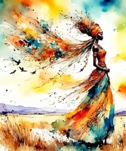 Fine African Woman Art Diamond Painting