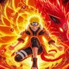 Fire Naruto Art Diamond Painting