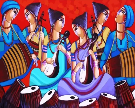 Indian Folk Art Diamond Painting