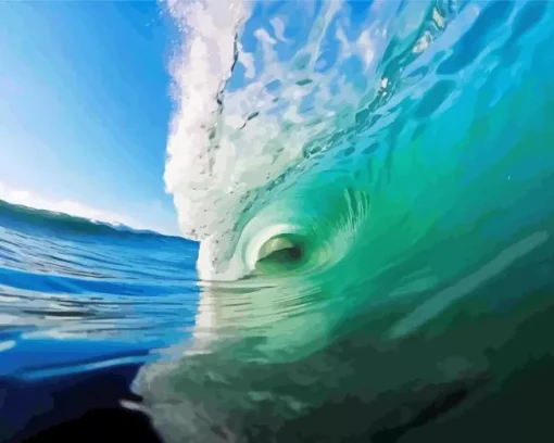 Inside A Wave Diamond Painting