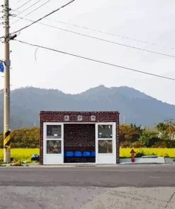 Korean Bus Stop Diamond Painting