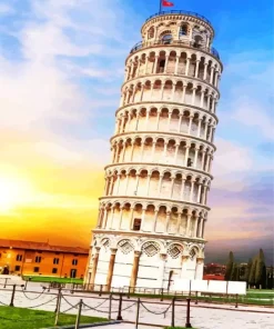 Leaning Tower Of Pisa Diamond Painting