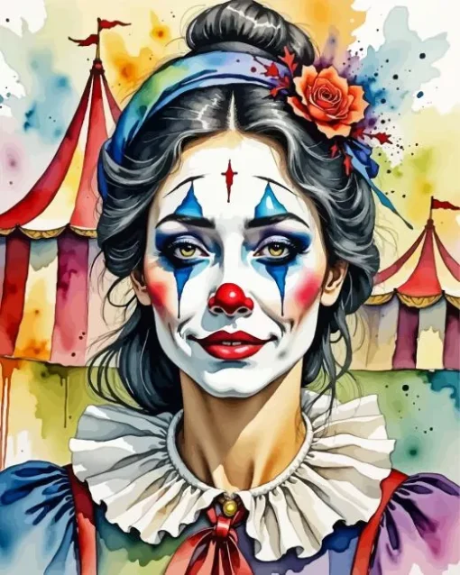 Mime Woman Diamond Painting