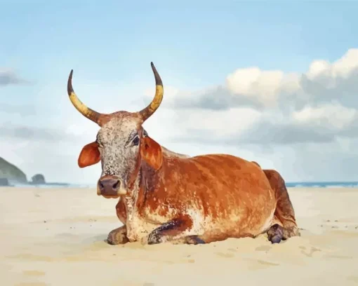 Nguni Cattle Diamond Painting
