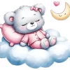 Nursery Teddy Bear Diamond Painting
