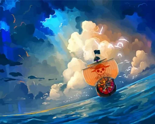 One Piece Ship Diamond Painting