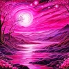 Pink Sunset Diamond Painting