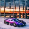 Purple Koenigsegg Agera Diamond Painting
