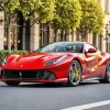 Red Ferrari 812 Diamond Painting