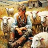Shepherd Boy Diamond Painting