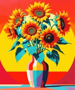 Sunflowers Vase Diamond Painting