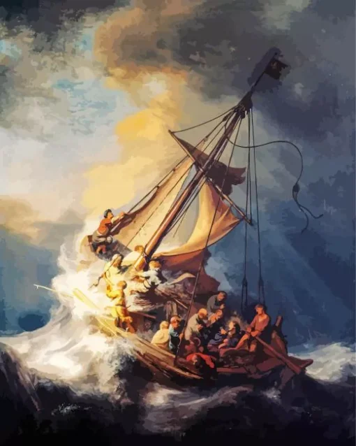 The Storm On The Sea Of Galilee Diamond Painting