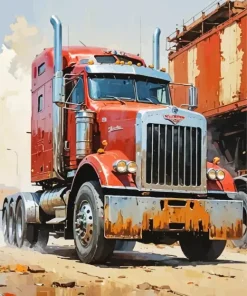 Vintage Peterbilt Art Diamond Painting