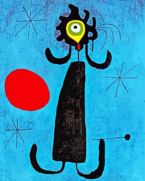 Woman In Front Of The Sun Diamond Painting