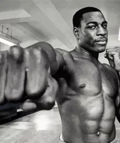 Black And White Frank Bruno Diamond Painting